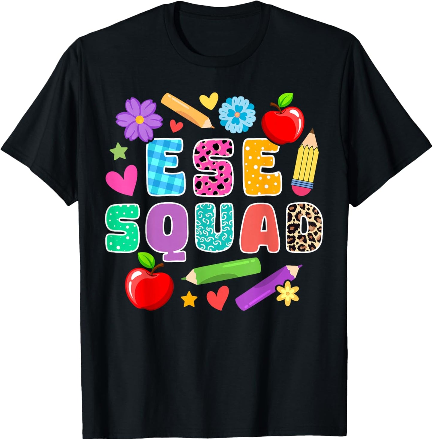 ESE Squad Exceptional Student Education T-Shirt - T-Shirt | Black
