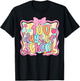 Preppy 100th Day of School 100 Days Teacher Kid Coquette Bow T-Shirt - T-Shirt | Black