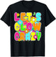 Party 80s Group Team Lets Crazy Retro Colorful Quote Glowing T-Shirt - T-Shirt | Black