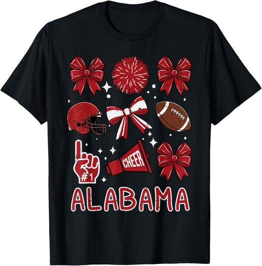 Alabama Women Kids Boys Girls Youth Teen Men T-Shirt - T-Shirt | Black