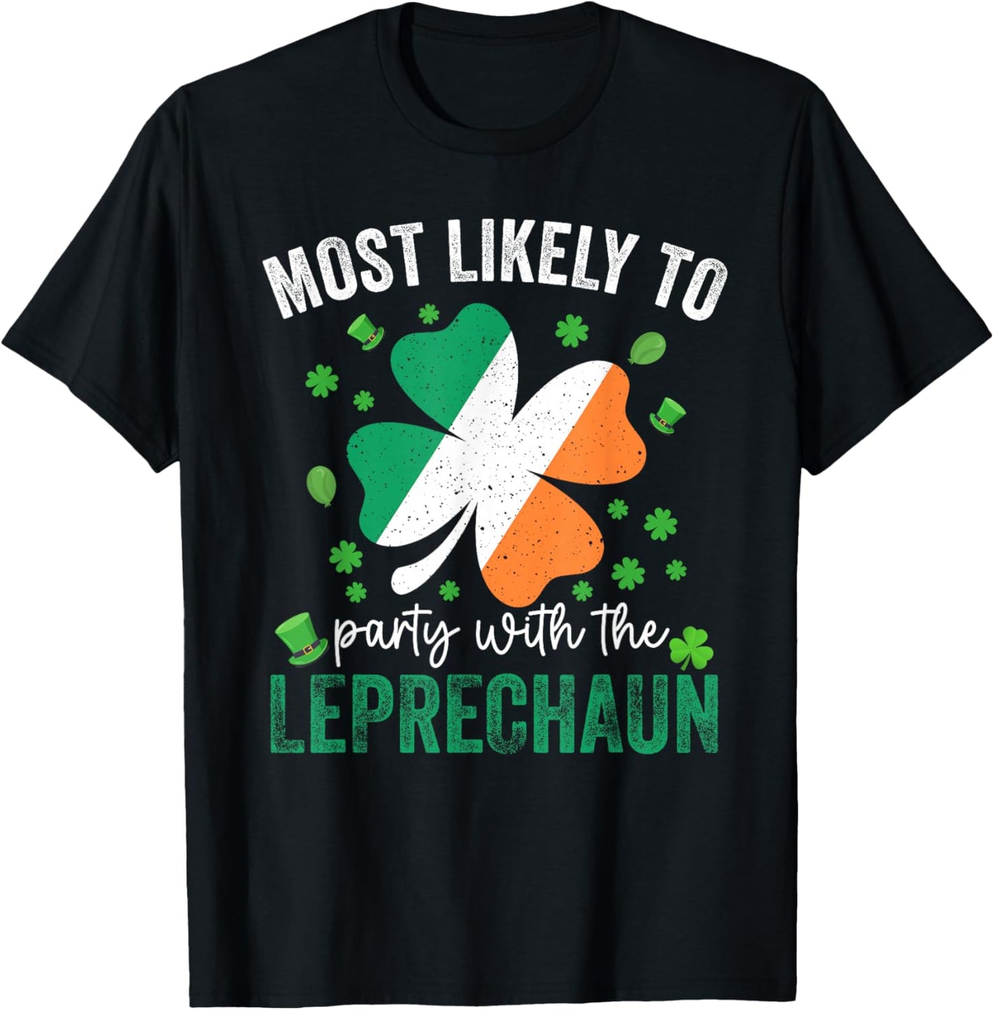 Matching St Patricks Day Party with The Leprechaun Women T-Shirt - T-Shirt | Black