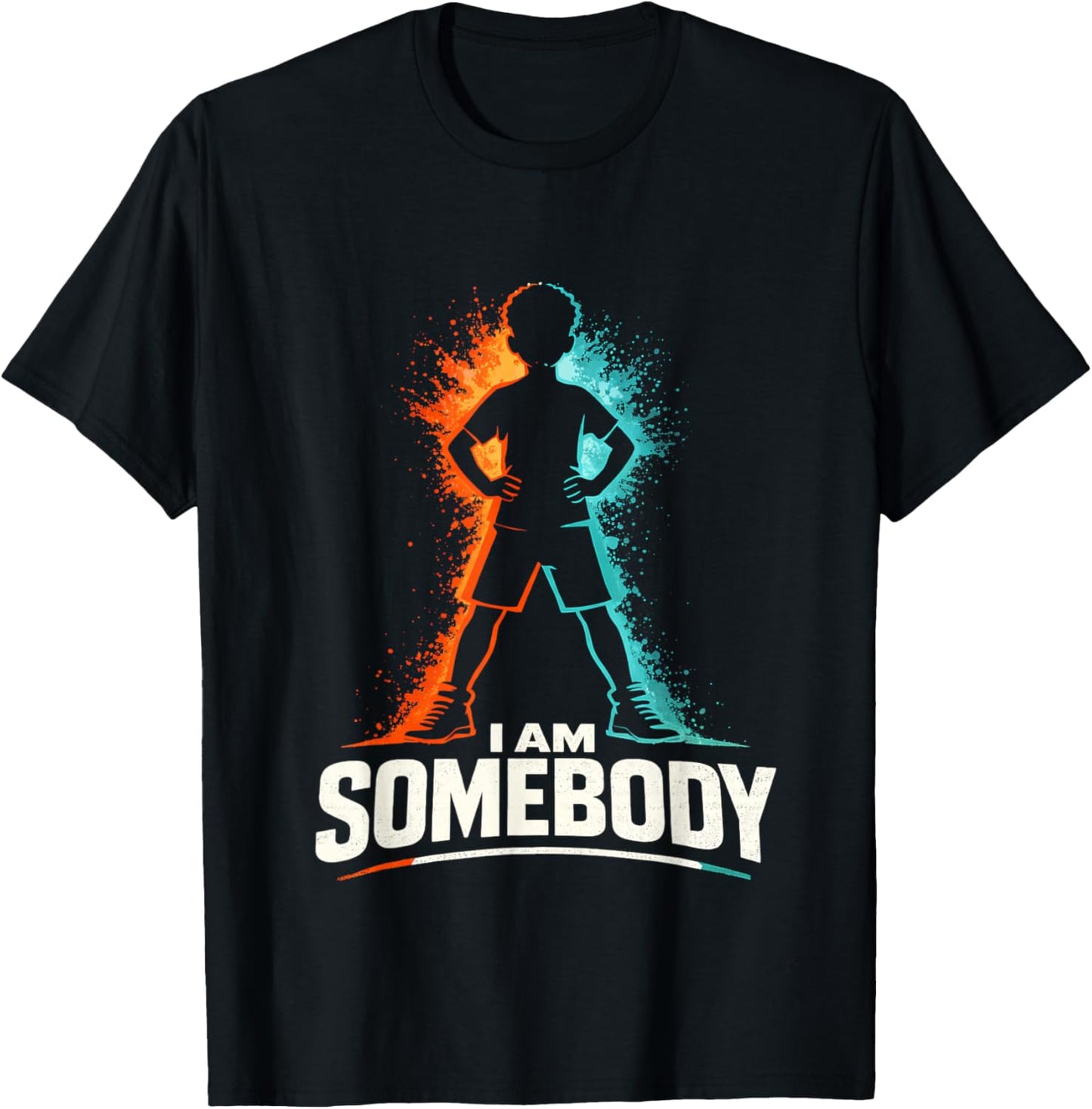 I Am Somebody Black Boy Empowerment T-Shirt - T-Shirt | Black