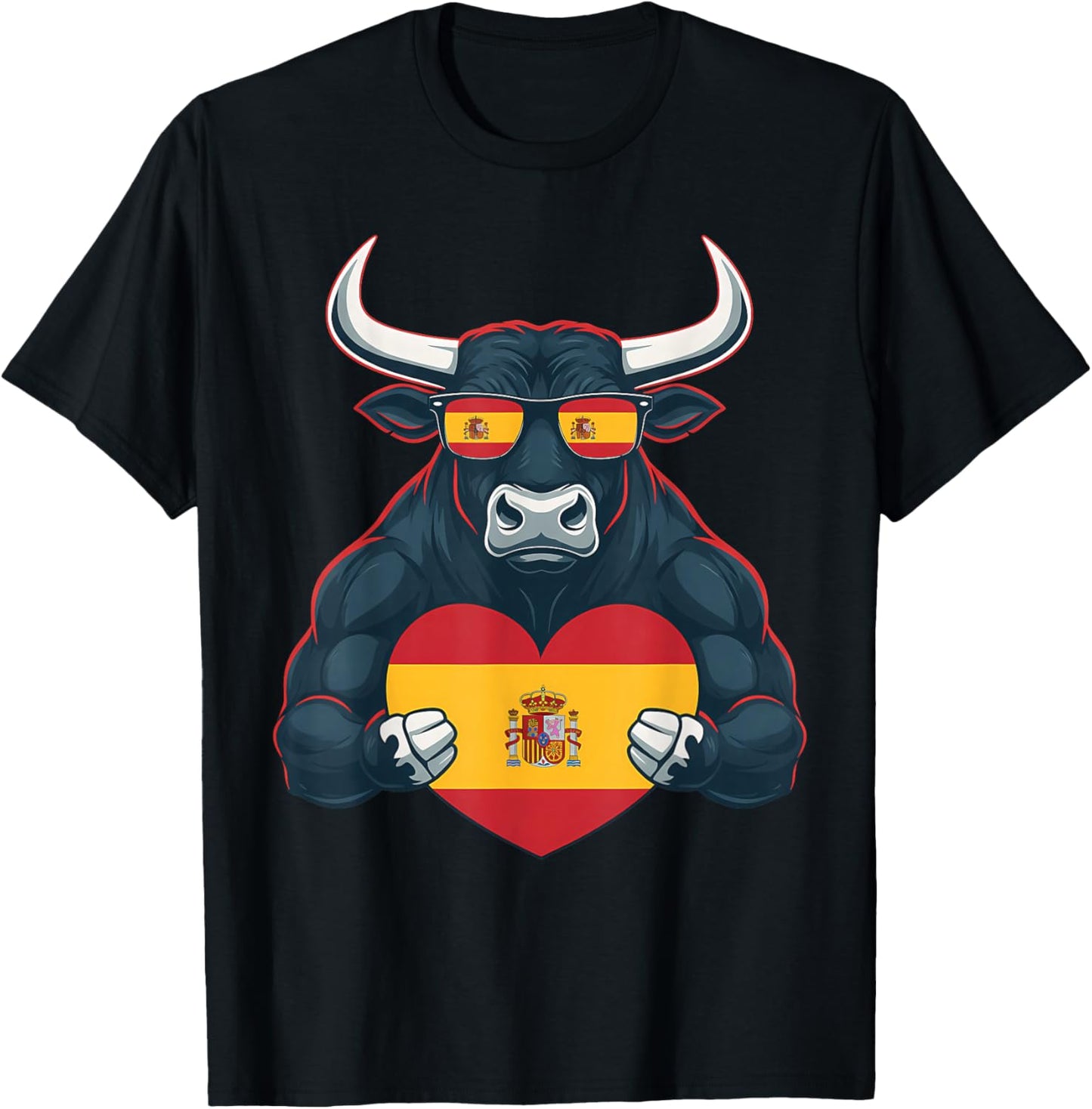 Spain Flag Spanish Flag Espana Roots Spanish Pride T-Shirt - T-Shirt | Black