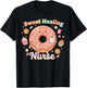 Nurse Life Cute Sweet Healing RN Caring Positive Saying T-Shirt - T-Shirt | Black