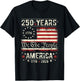 Flag Vintage 250 Years American 1776 2026 250th USA Birthday T-Shirt - T-Shirt | Black