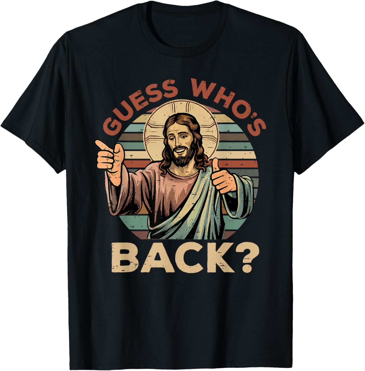 Guess Who's Back? Christian Jesus Bible Verse Happy Easter T-Shirt - T-Shirt | Black