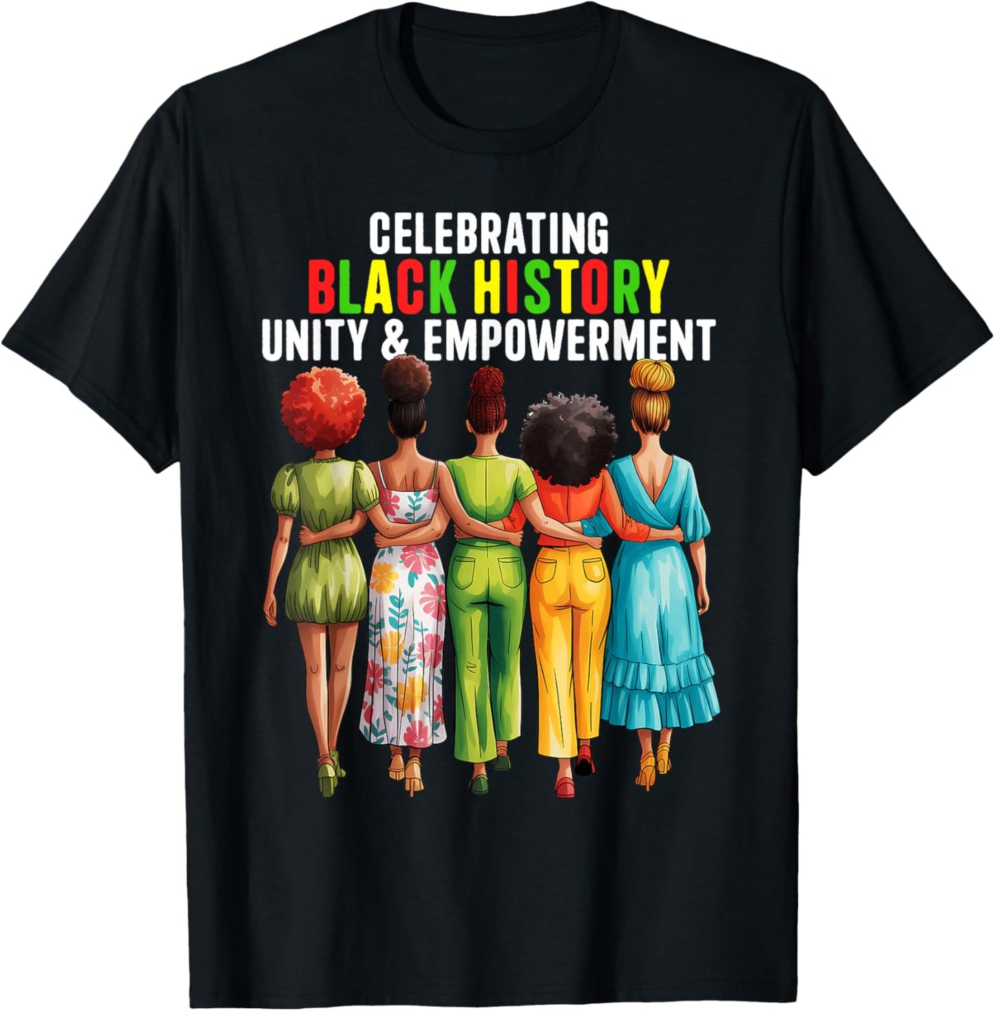 Black History Month Shirt Women Afro Black Women African T-Shirt - T-Shirt | Black