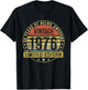 50th Birthday 1976 50 Year Old Birthday T-Shirt - T-Shirt | Black