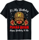 Pisces Black Woman Leopard Cap Zodiac It's My Birthday T-Shirt - T-Shirt | Black