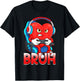 Bruh Valentines Day Heart Gamer Video Gaming Boys Men Kids T-Shirt - T-Shirt | Black