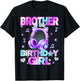 Brother The Birthday Girl K-pop Family Birthday Party Girls T-Shirt - T-Shirt | Black
