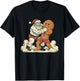 Funny Santa Wrestling Gingerbread Xmas Christmas Men Boys T-Shirt - T-Shirt | Black
