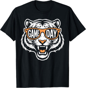 Retro Game Day Tiger T-Shirt - T-Shirt | Black