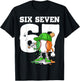 Boys St Patricks Day 67 Six Seven Baseball Ice Cream Drip T-Shirt - T-Shirt | Black