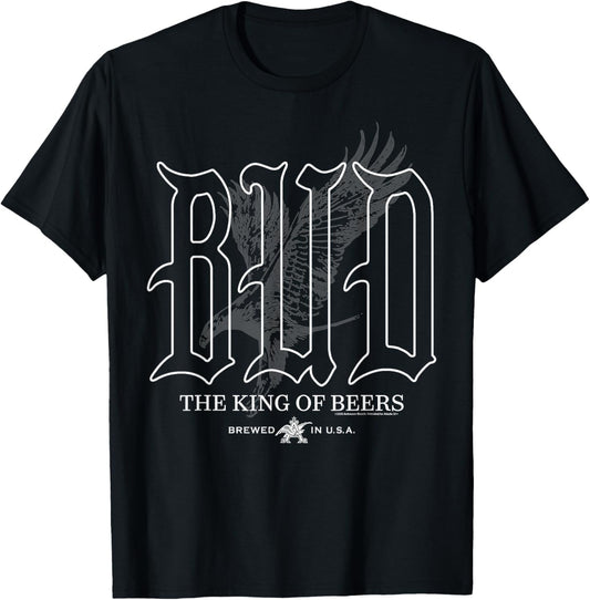 Budweiser - Bud Eagle - The King of Beers T-Shirt - T-Shirt | Black