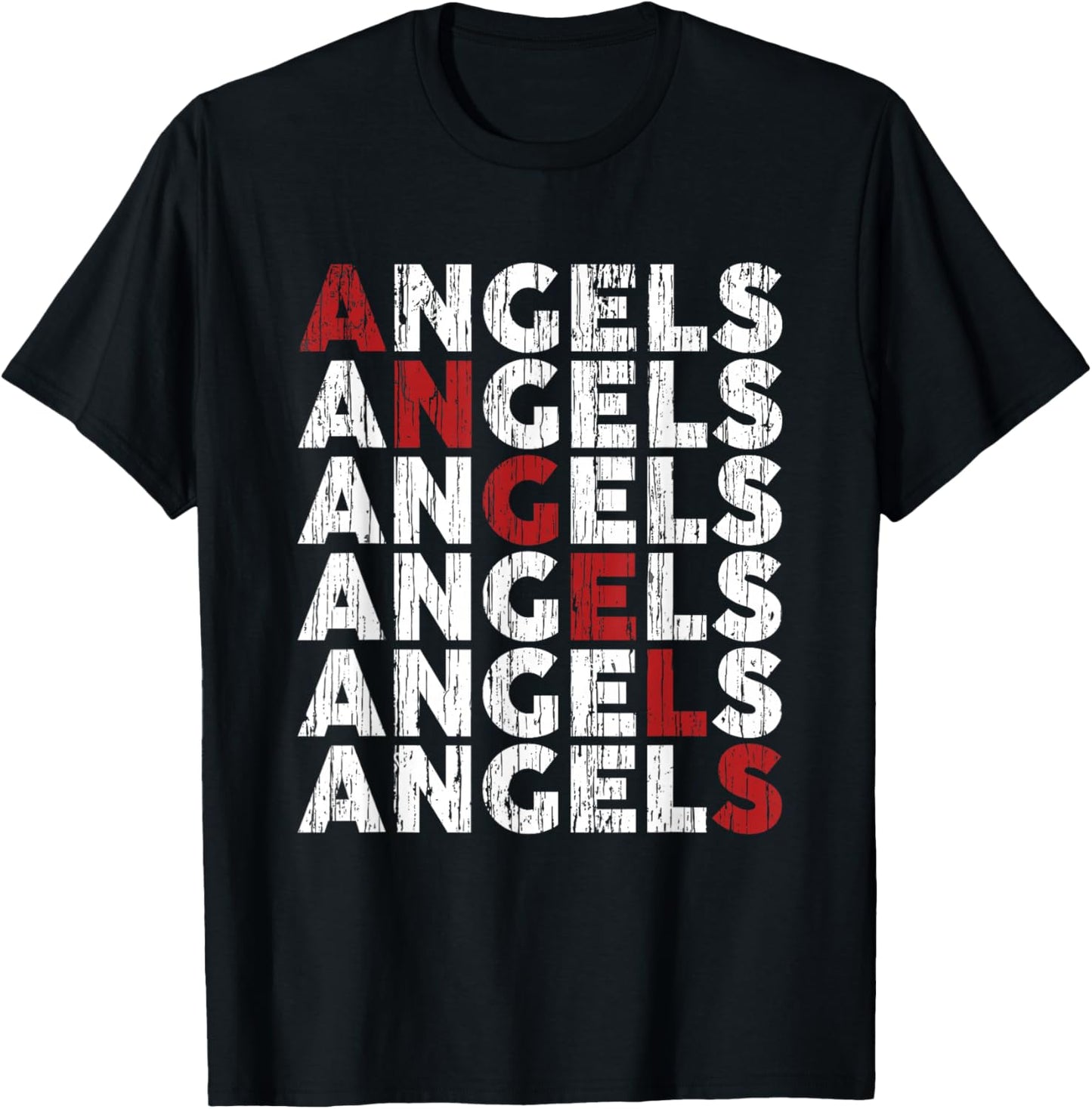 Angels Retro Gift Women Boys Girls Kids T-Shirt - T-Shirt | Black
