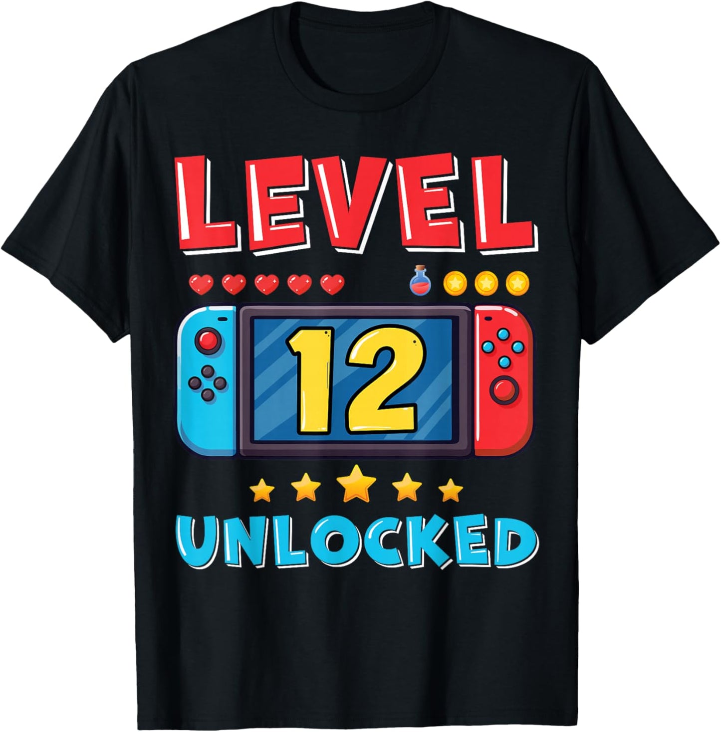 12 Year Old Bday Decorations Son Boy 12yr 12th Birthday T-Shirt - T-Shirt | Black