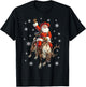 Christmas Reindeer Rider Cowboy Santa T-Shirt - T-Shirt | Black