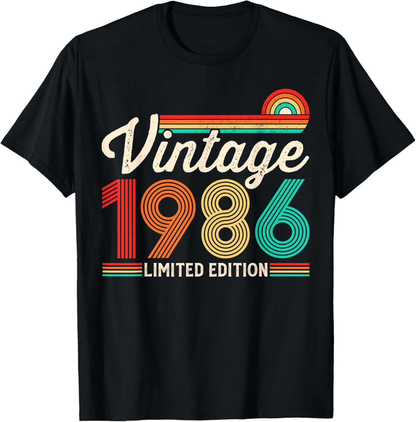 40 Years Old Vintage 1986 Limited Edition 40th Birthday T-Shirt - T-Shirt | Black