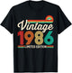 40 Years Old Vintage 1986 Limited Edition 40th Birthday T-Shirt - T-Shirt | Black