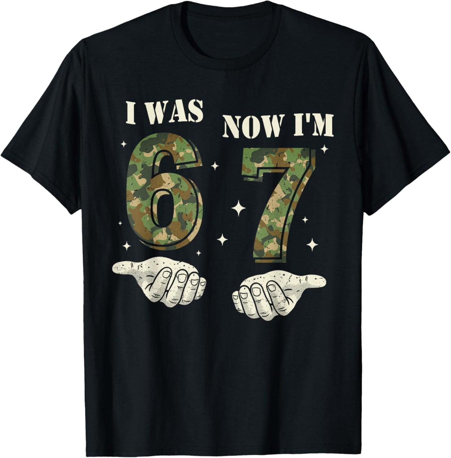 I was 6 Now I'm 7 Year Old Birthday 6 7 Birthday Boys Kids T-Shirt - T-Shirt | Black