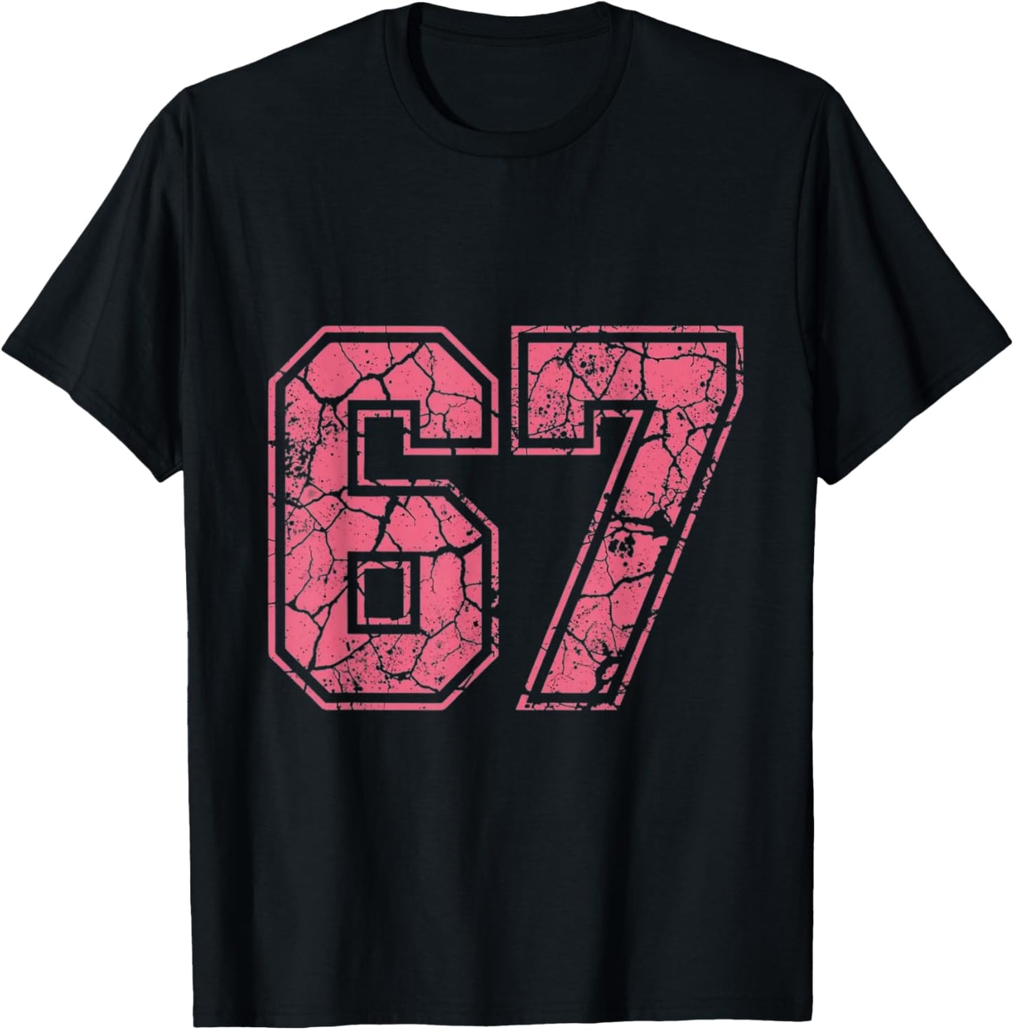 Pink Number 67 Jersey Player Uniform #67 Fan T-Shirt - T-Shirt | Black