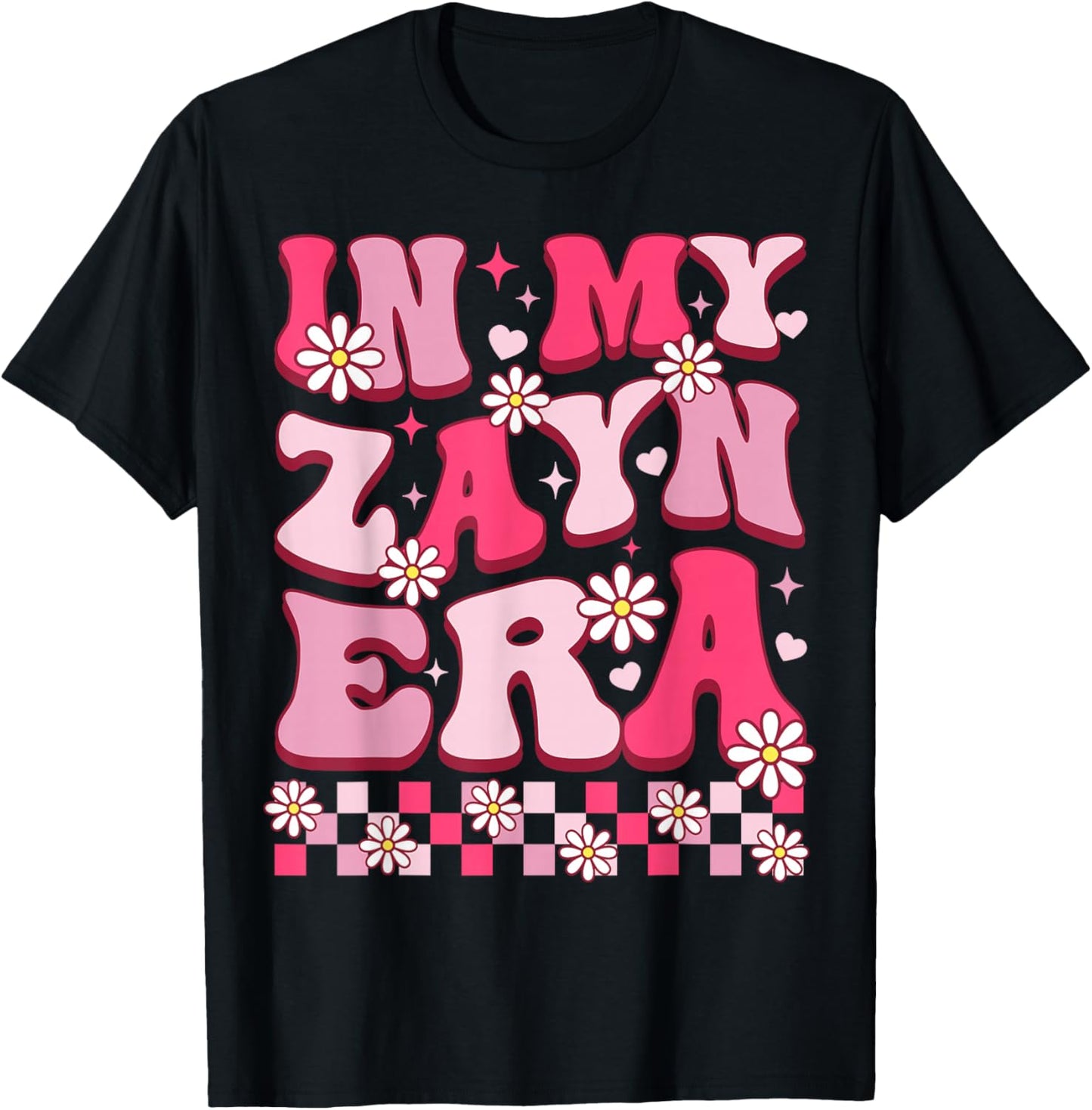 in My Zayn Era Funny Birthday Name Women Girls Boys T-Shirt - T-Shirt | Black