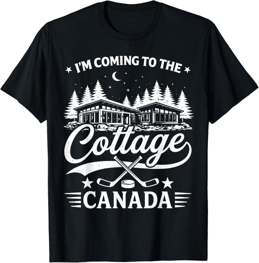 I'm Coming to The Cottage Canada Hockey for LGBT T-Shirt - T-Shirt | Black