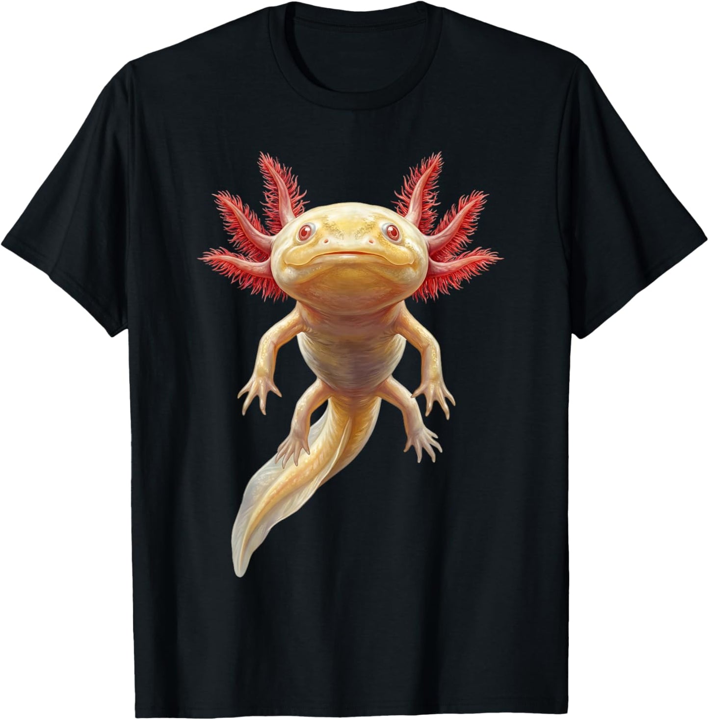 Albino Axolotl – Golden Morph Science Lovers Boys Girls Kids T-Shirt - T-Shirt | Black