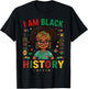 I Am Black History Women Girl Black History Month Juneteenth T-Shirt - T-Shirt | Black