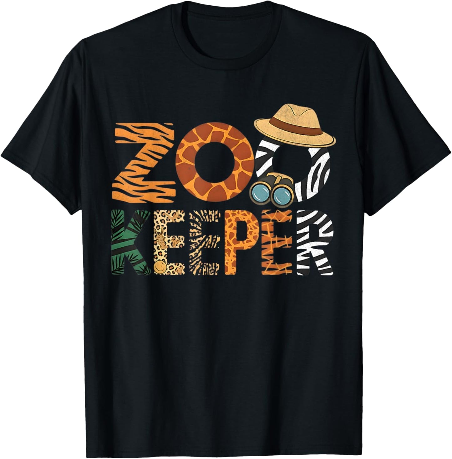 Zookeeper Costume Vintage T-Shirt - T-Shirt | Black