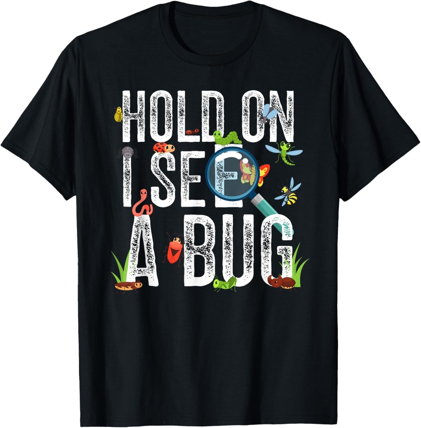 I See A Bug Catcher Bug Hunter Kids Insect Catcher Boys T-Shirt - T-Shirt | Black