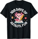 100 Days of Axolotl Fun Boys Girls Kids 100th Day of School T-Shirt - T-Shirt | Black