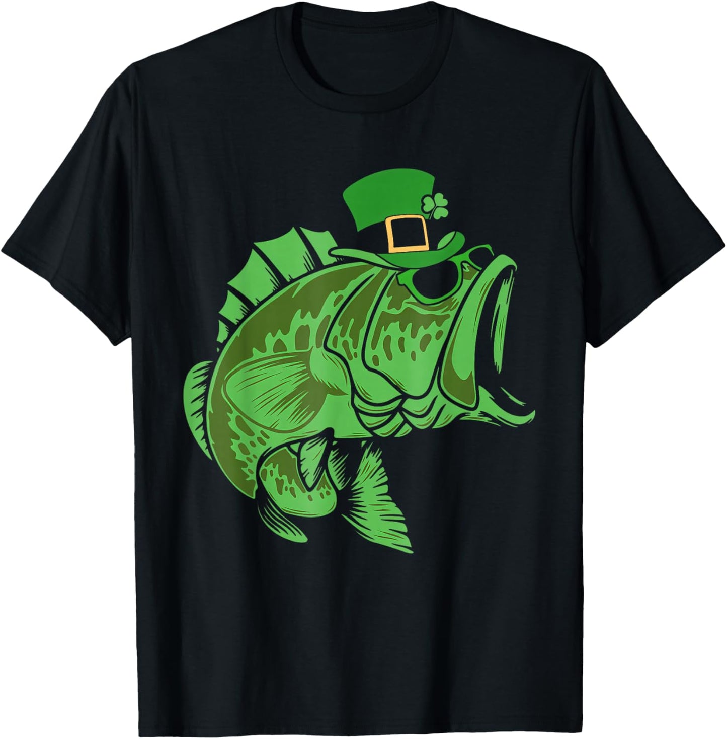 Fishing St Patrick's Day Irish Lucky Fishing Women T-Shirt - T-Shirt | Black