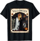 Valloween Ceremony Ghost and Robed Figure T-Shirt - T-Shirt | Black