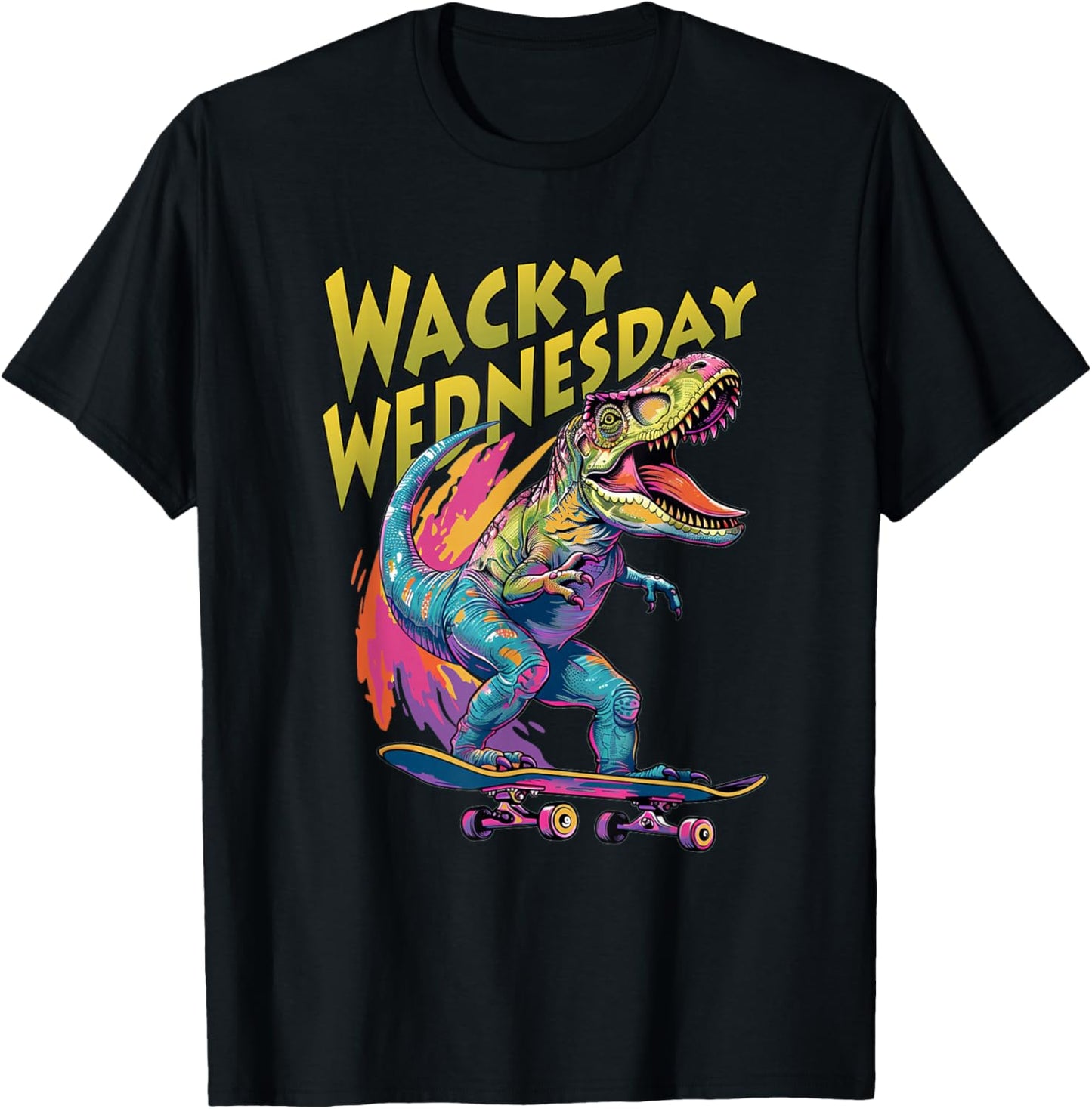 Wacky Wednesday Kids and Teachers | Mismatch Day Spirit Week T-Shirt - T-Shirt | Black
