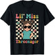 3rd Birthday Girl Sassy Toddler Lil Miss Threenager T-Shirt - T-Shirt | Black
