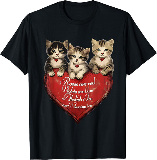 ICE Out Now Abolish ICE Funny Cat Meme Men Women T-Shirt - T-Shirt | Black