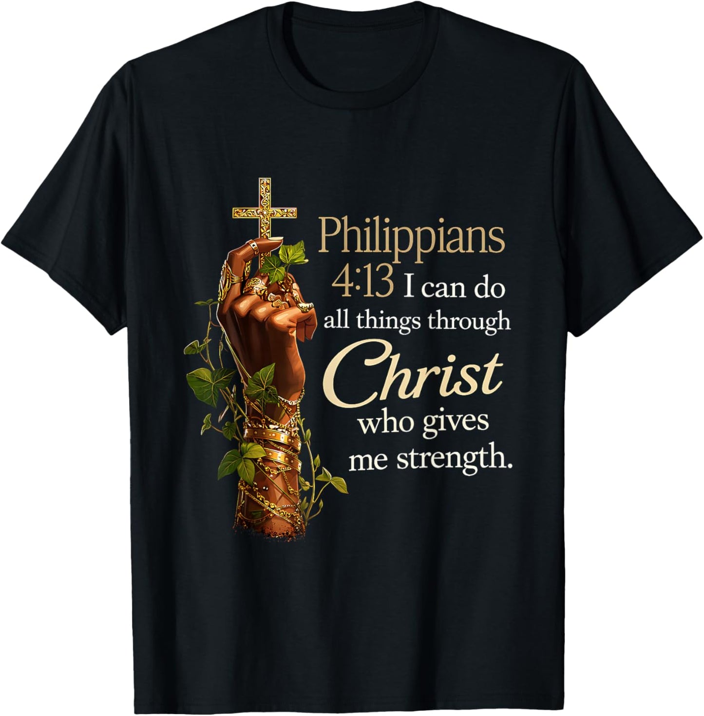 African American Black Women Christian Afro Faith God T-Shirt - T-Shirt | Black