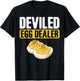 Retro Deviled Egg Dealer Thanksgiving Dinner Funny T-Shirt - T-Shirt | Black