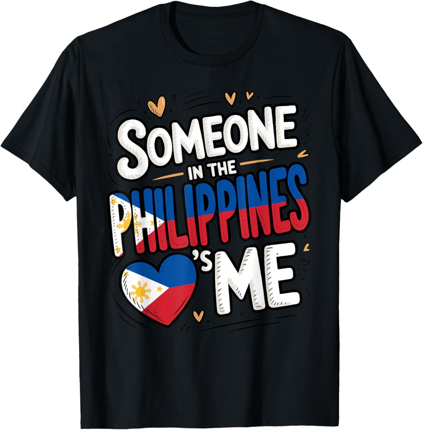 Someone in The Philippines Loves Me Abroad Family T-Shirt - T-Shirt | Black