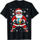 Funny Christmas Volleyball Cool Santa Claus 6 7 Meme Teens T-Shirt - T-Shirt | Black