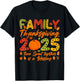 Family Thanksgiving 2025 Matching Thanksgiving Crew Turkey T-Shirt - T-Shirt | Black