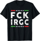 FCK IRGC Stand with Iran Lion and Sun Flag Iran Revolution T-Shirt - T-Shirt | Black