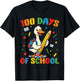 100 Days of School Duck Lover Boys Girls 100th Day School T-Shirt - T-Shirt | Black