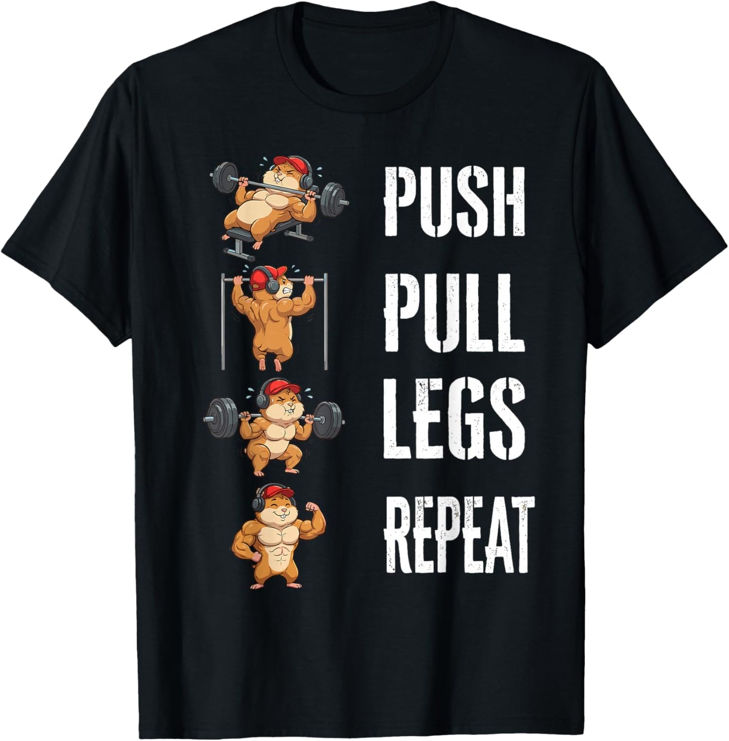 Funny Gym Rat Fitness Workout Training Bodybuilding Cycle T-Shirt - T-Shirt | Black