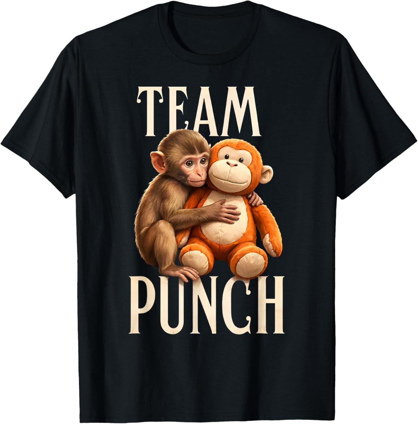 Baby Monkey Punch Team Punch T-Shirt - T-Shirt | Black