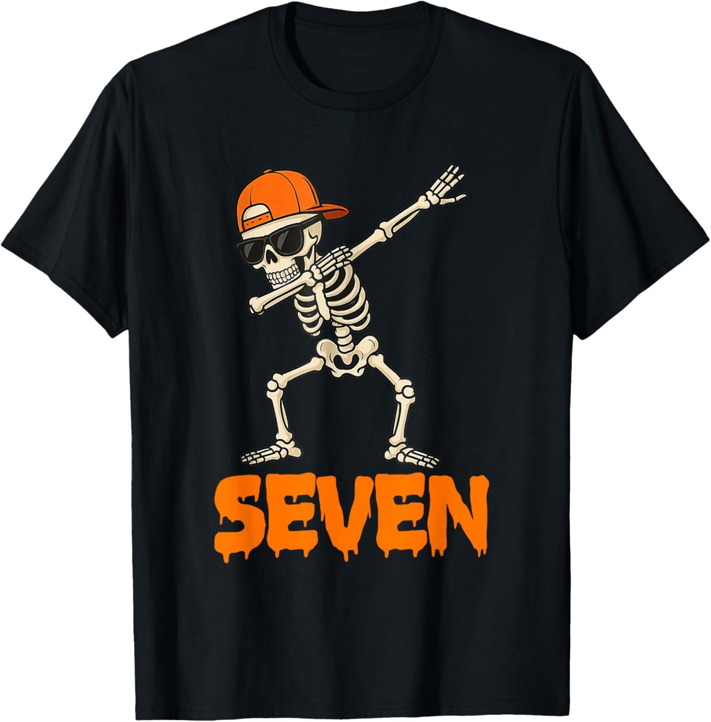 Funny Dabbing Skeleton 67 Meme Matching Halloween Costume T-Shirt - T-Shirt | Black