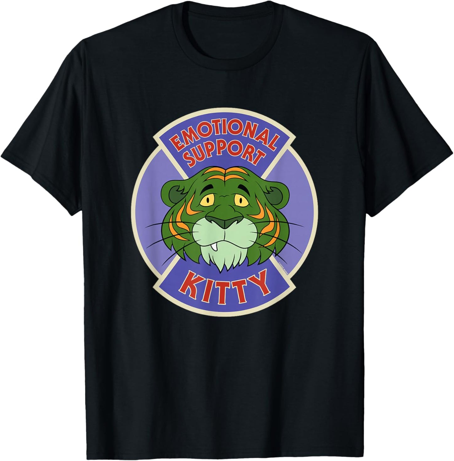 Masters of The Universe - Battle Cat Emotional Support Kitty T-Shirt - T-Shirt | Black