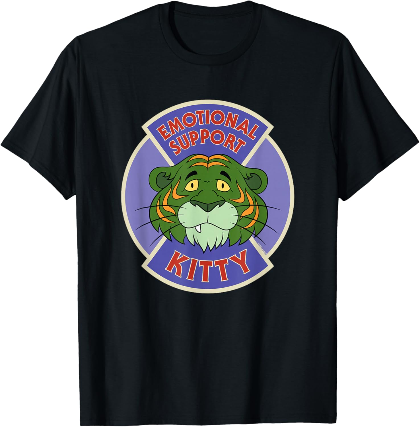 Masters of The Universe - Battle Cat Emotional Support Kitty T-Shirt - T-Shirt | Black